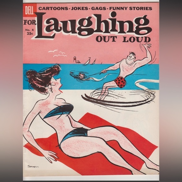For Laughing Out Loud  July-Sept 1957, #4 by Dell Publishing Co Vintage - Picture 1 of 11
